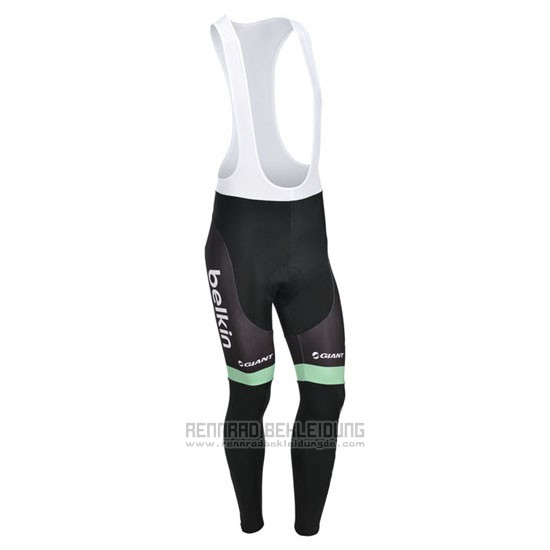 2013 Fahrradbekleidung Belkin Shwarz und Grun Trikot Langarm und Tragerhose - zum Schließen ins Bild klicken